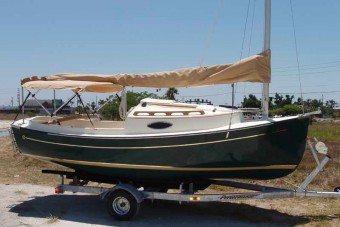 Sun Cat with Bimini top - Photo of Com-Pac Sun Cat sail boat