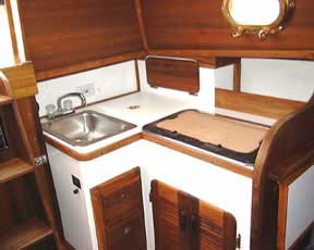 Com-Pac 27 Galley - Photo of Com-Pac 27/3 sail boat